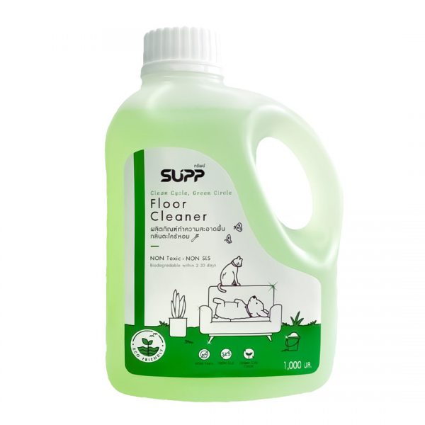 supp floor cleaner 1,000ml. lemongrass scent