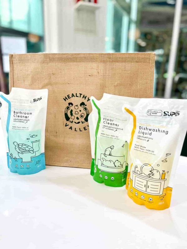 supp ผลิตภัณฑ์ทำความสะอาด ขายที่ร้าน healthy valley สาขา panya market