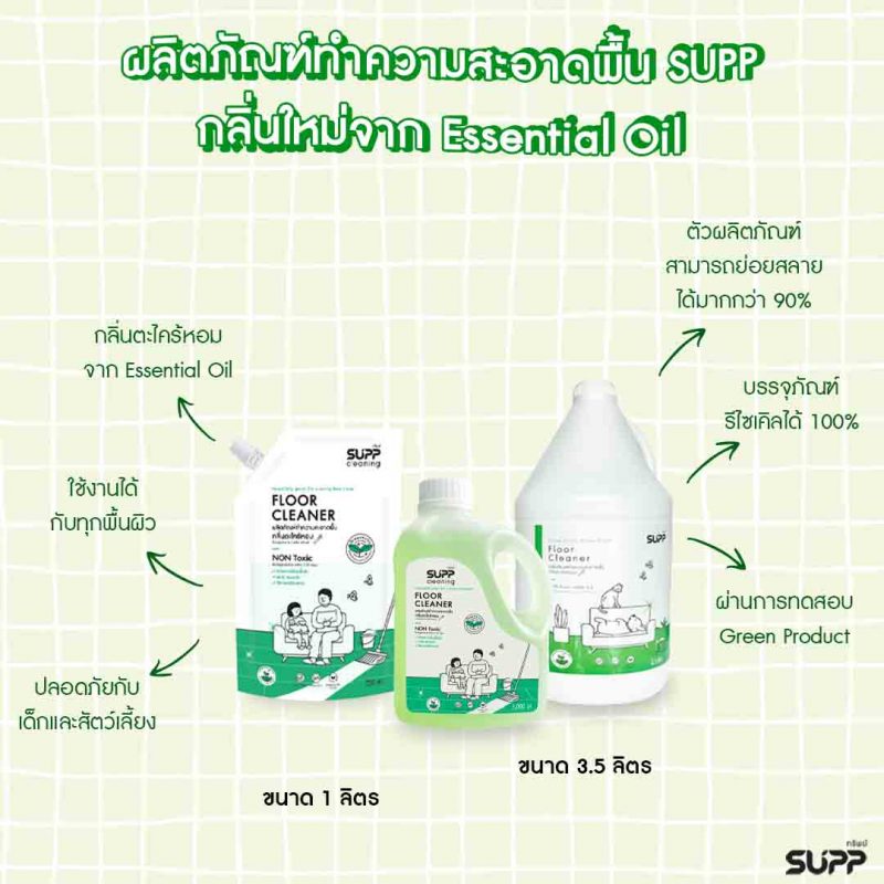 คุณสมบัติน้ำยาถูพื้น supp